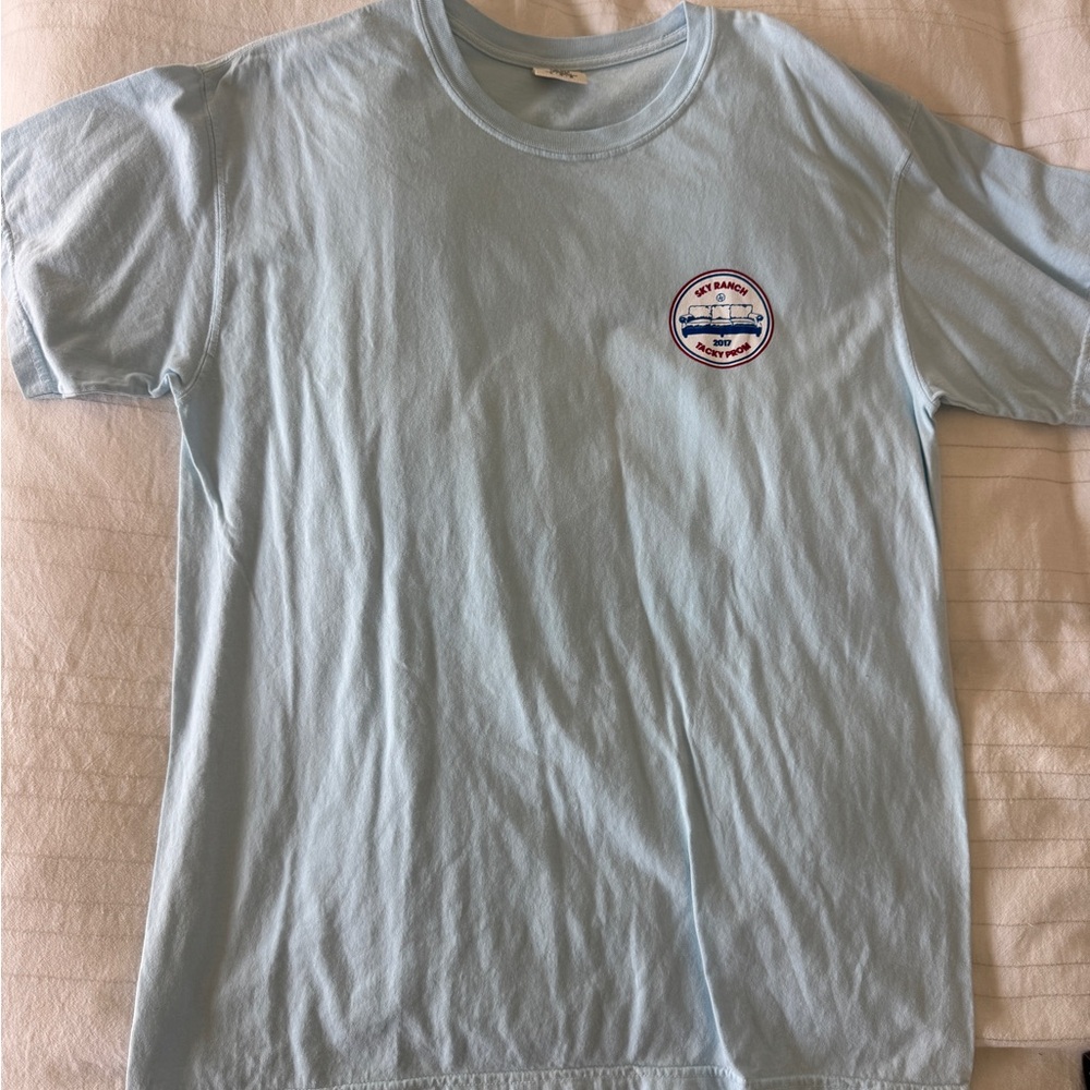 Sky Ranch Light Blue Graphic T-Shirt